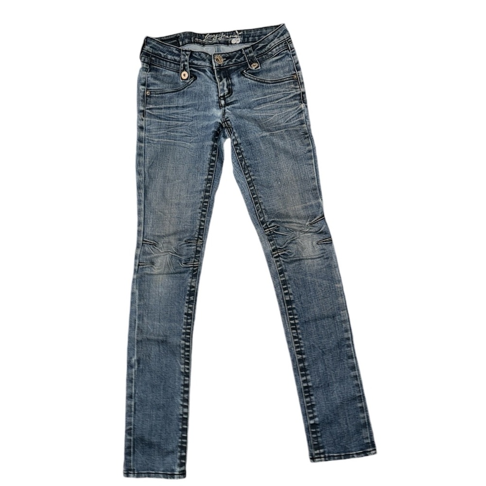 Vintage Foxy Jeans blue denim straight leg pants| size 3